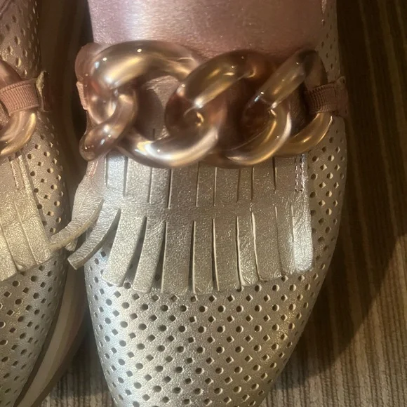 Softwaves Women's Pink and Silver Loafers Arch Support 36.5 - Picture 8 of 10